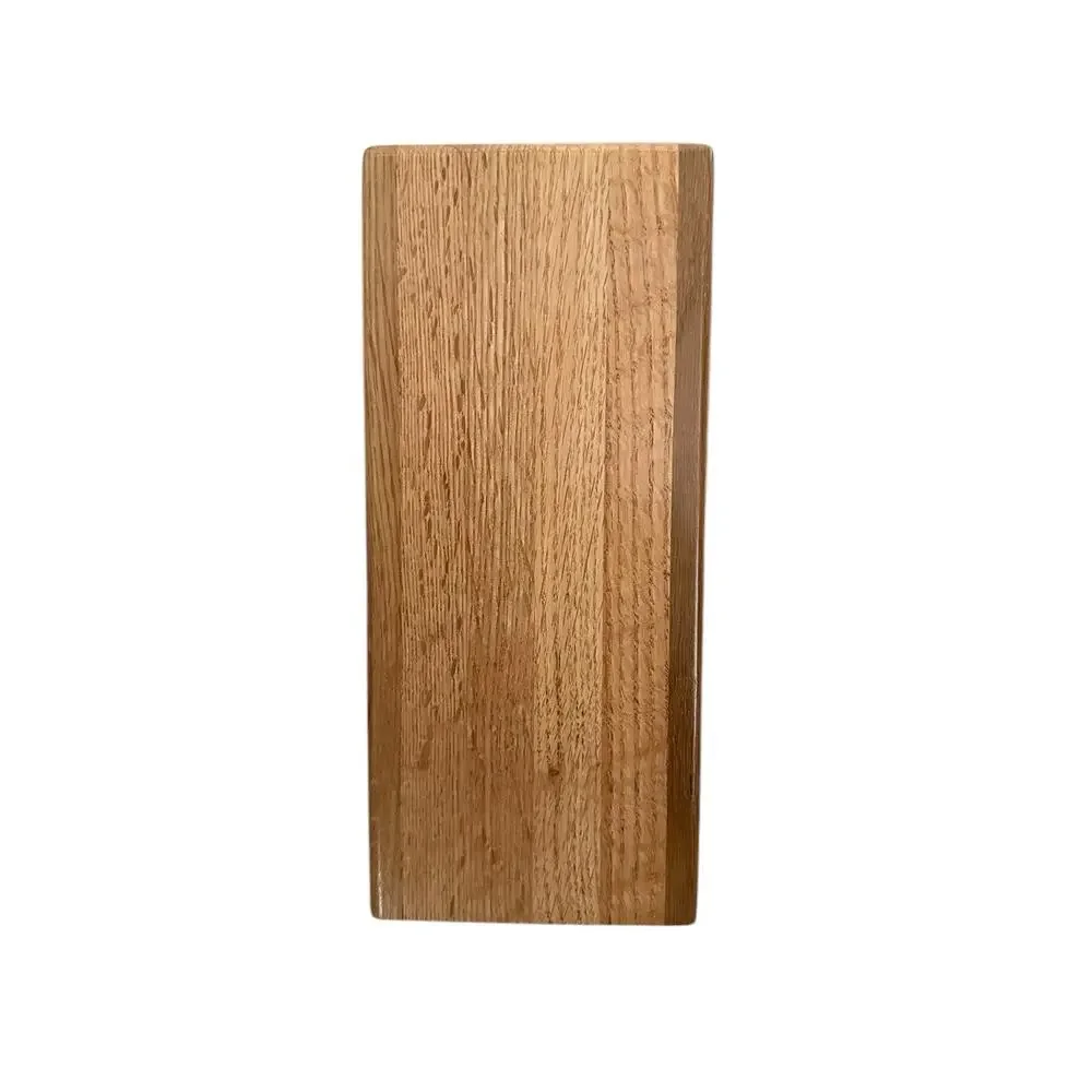 CUTCO 5-Slot Gourmet Knife Block #1749 Solid Oak Wood Honey Finish Made USA